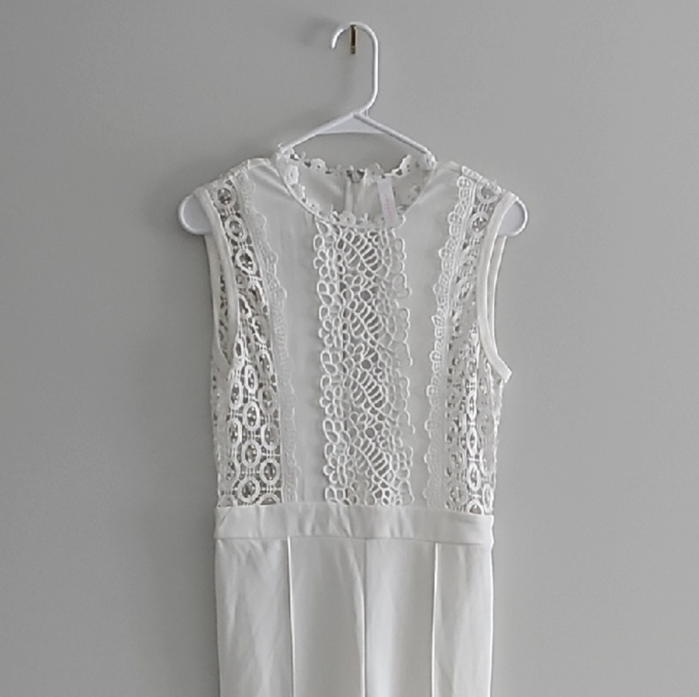 Elegant White Lace Jumpsuit